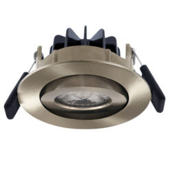 NP Eco LED Downlight WarmDim 8W IP44 Børstet Stål