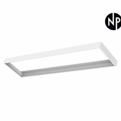 Hvit Ramme for LED Panel 120x30cm med Hurtig Montering