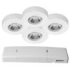 NP Juno 2700K 4W LED Matt Hvit Komplett 4-Pk