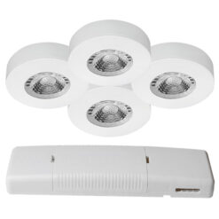 NP Juno 2700K 4W LED Matt Hvit Komplett 4-Pk