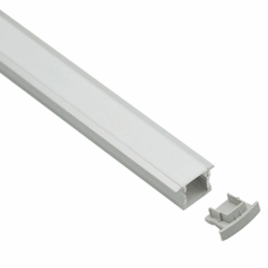 Knight 12 Aluprofil For Led Stripe 1M Innfelt/Utenpåliggende