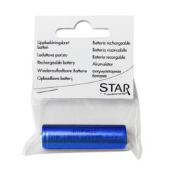 Batteri: 3,7V 18650 LI-ION Oppladbart