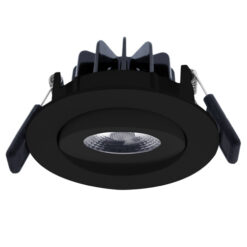 NP Eco LED Downlight 2700K 8W IP44 Matt Sort