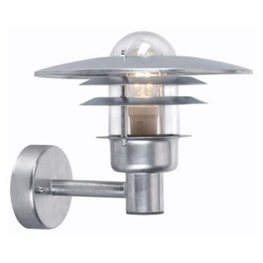 Larvik Vegglampe 690 Galvanisert Stål