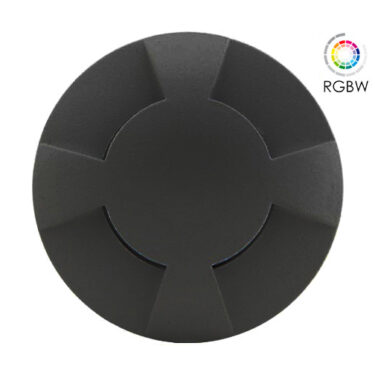 NP LED Sort Trappelys Rund 0.75W RGBW IP67 Dimbar