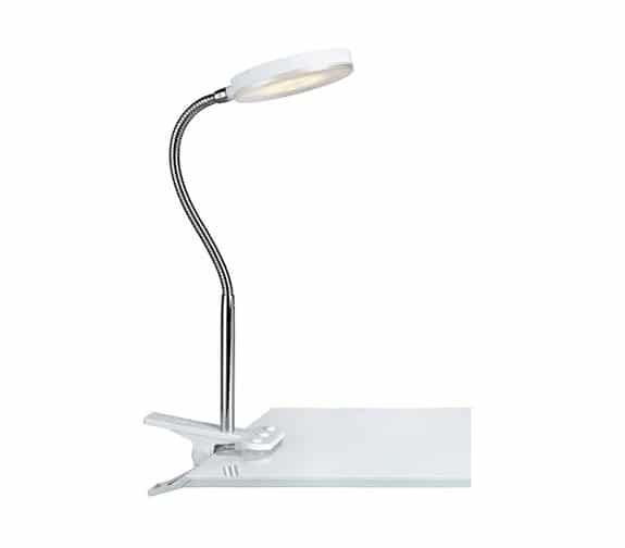 Marksløjd Flex Clip Skrivebordslampe Hvit/Krom