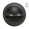 NP B106D LED Trappelys Rund 0.4W RGBW IP65 Sort