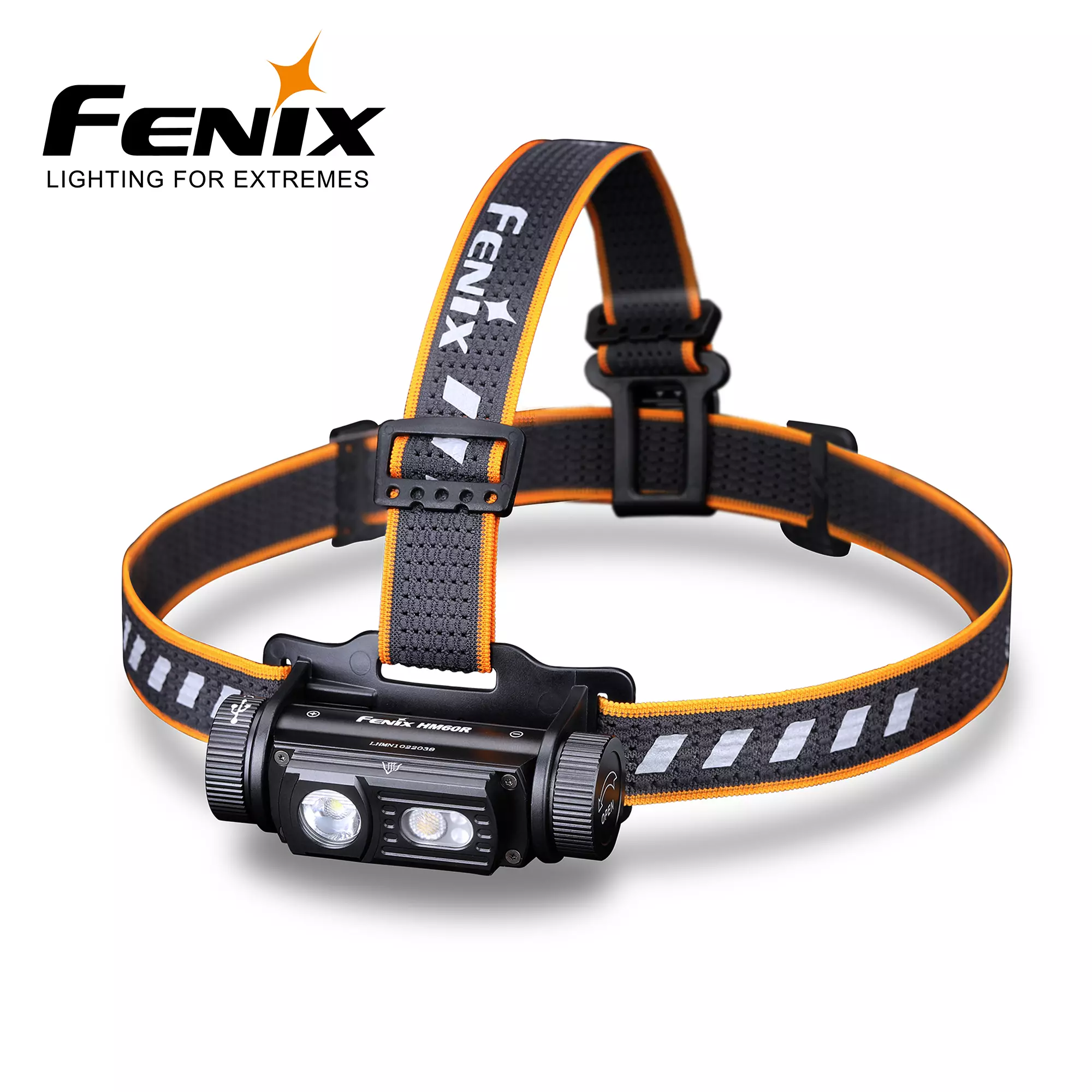 Fenix HM60R Hodelykt Løping 1200LM USB-C