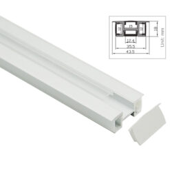 Figaro 12 Aluprofil LED-strip 2m Utenpåliggende