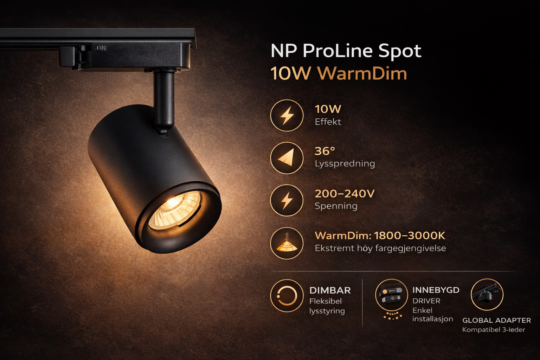 NP ProLine Spot 10W WarmDim lampe