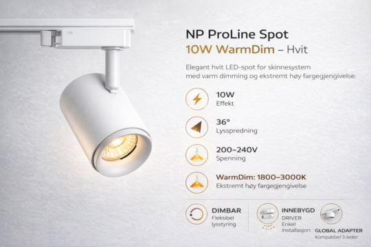 NP ProLine Spot 10W WarmDim spotlight