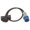 Overgang 316-9 til 3xSchuko 1,5M IP44
