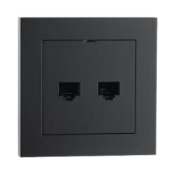 SG Innfelt 2XRJ45 CAT6 Sort