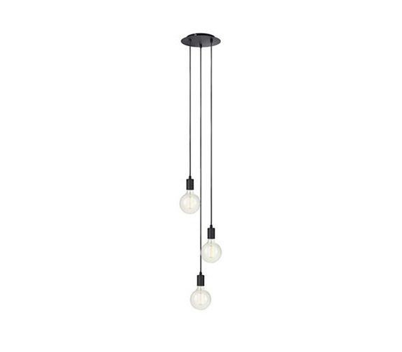 Markslöjd Sky taklampe 3-lys rund sort