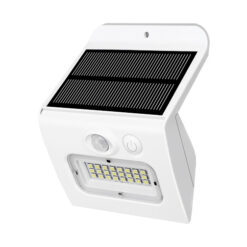 NP solcelle LED med Sensor 3000K IP65 Hvit