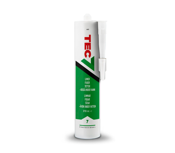 Tec7 Hvit 310 ml – Universalt Monteringslim & Tettemasse