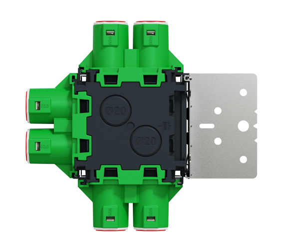 Schneider Multifix Veggboks enkel 12-27mm | Nordic LED