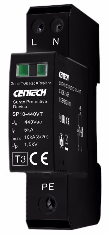 Cenica Overspenningsvern 2P Type 3 440V 1-Modul DIN CV067553