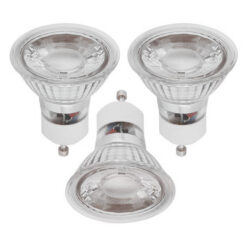 Spotlight LED Pære 3W 2700K 220lm GU10 Glass 3PK
