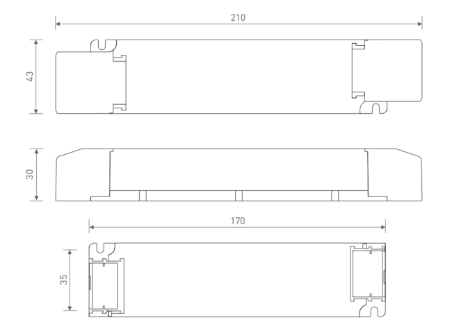 Dimbar 36W DALI Driver Dali-2/Push 24Vdc