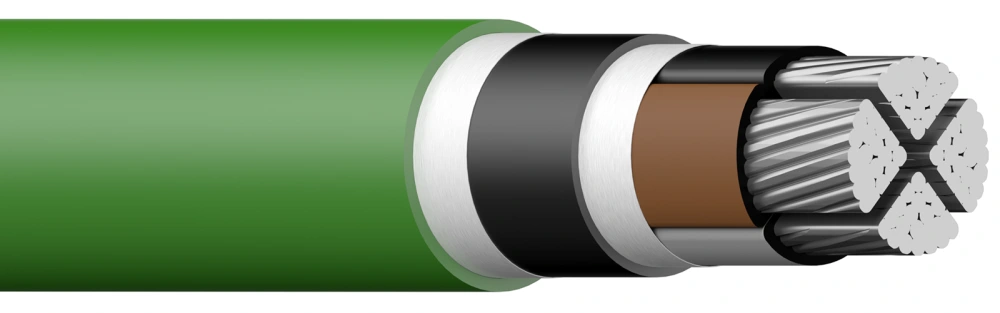 Draka TFXP 1KV 4G95 AFV Grønn - Metervare