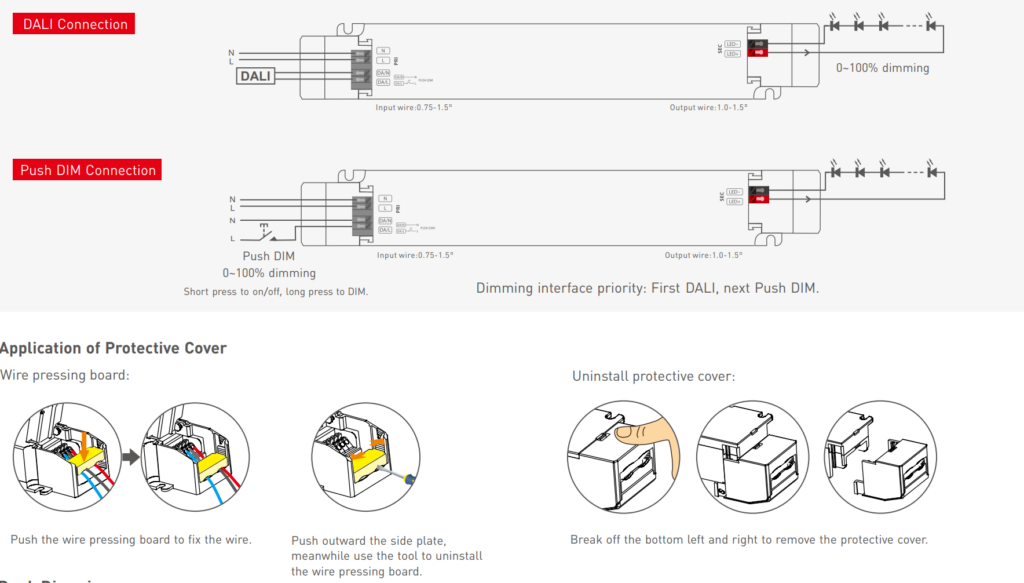 Dimbar 75W DALI Driver Dali-2/Push 24Vdc
