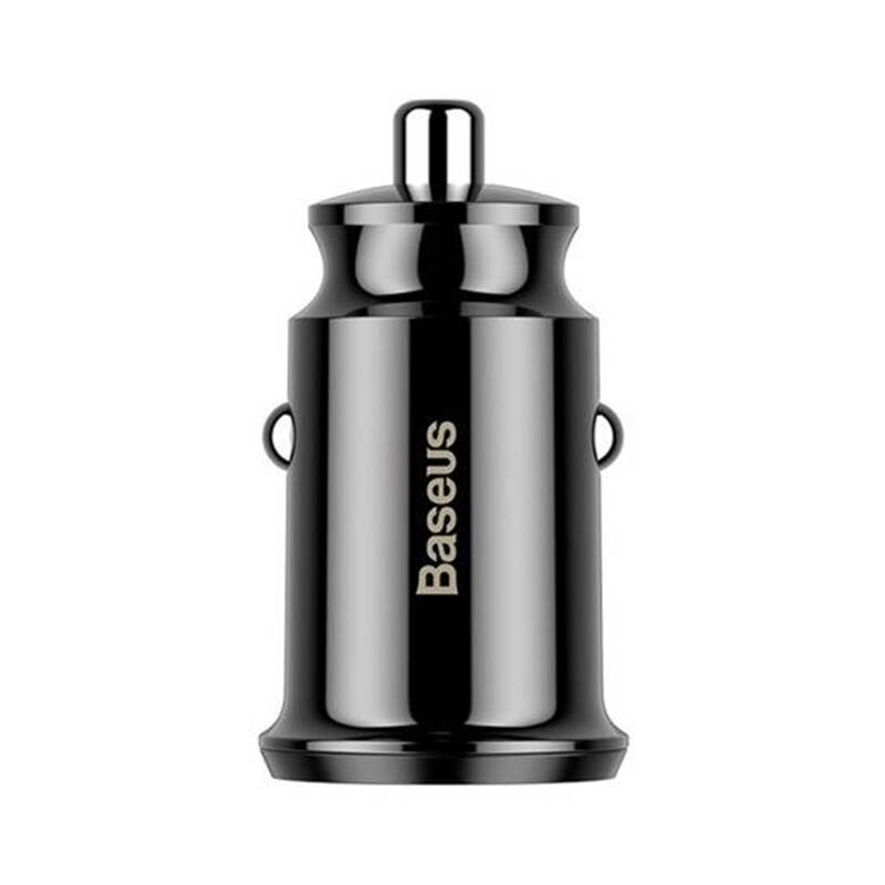 Baseus Grain Billader med 2xUSB 3,1A Sort