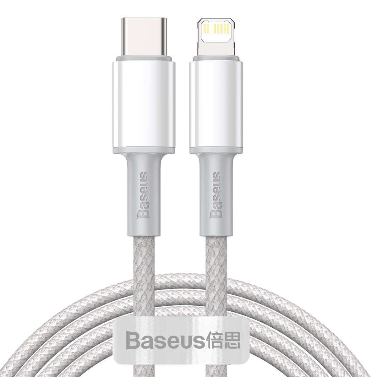 Baseus High Density USB-C to Lightning 20W PD 2M Hvit