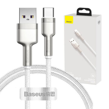 Baseus Cafule USB-kabel for USB-C 66W 1m Hvit