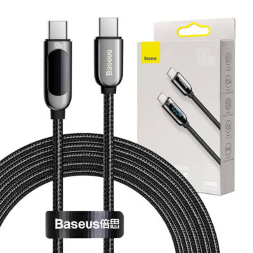 Baseus Display Kabel USB-C 100W 2m Sort