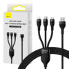 Baseus 3i1 USB Flash II Series 66W 1.2m Sort