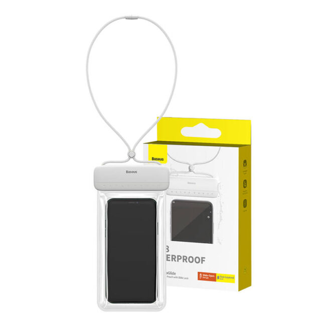 Baseus AquaGlide vanntett IPX8 etui Hvit