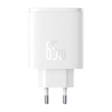Baseus GaN5 OS-Cube Pro 2x USB-C + USB-A 65W Hvit