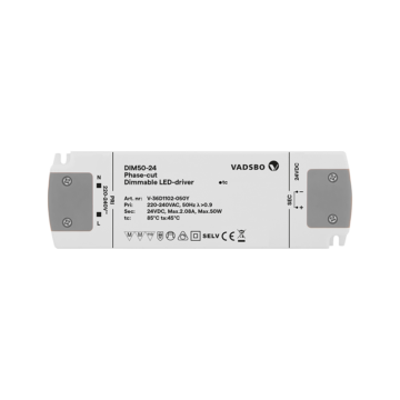 Vadsbo Dimbar Trafo DIM 50W/24Vdc
