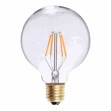 MS Edison Globe Klar 95mm LED E27 4W Dimbar