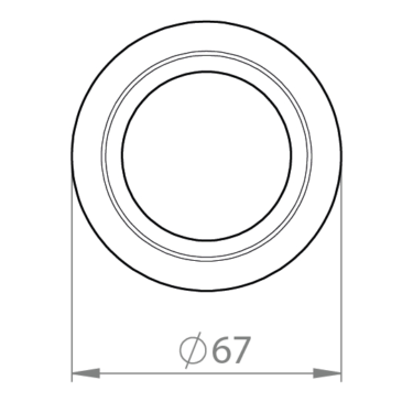 SG Nano Tilt 67mm Rehab ring Hvit