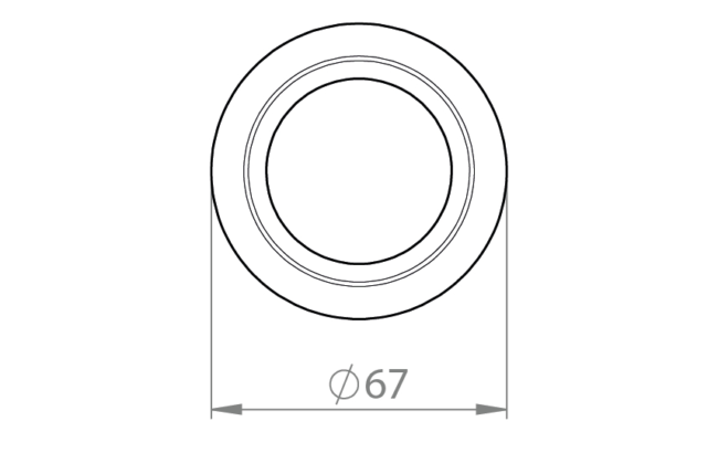 SG Nano Tilt 67mm Rehab ring Hvit