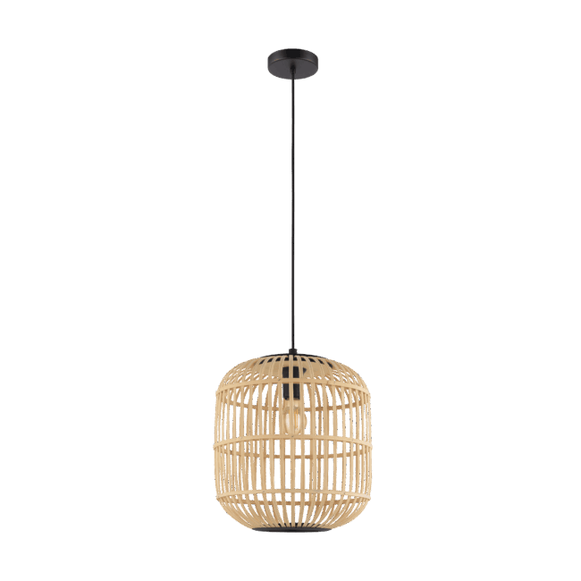 Bordesley Pendel E27 Ø35 Sort/Natur