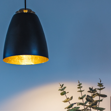 SG Bell Midi Takpendel Sortgull 10W