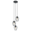 Newtown Taklampe Rund 3x60w E27 Sort
