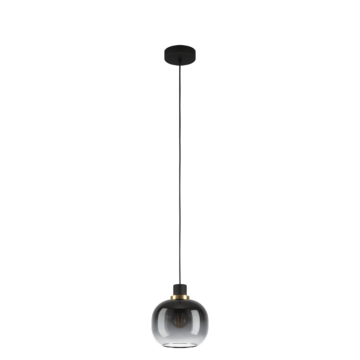 Oilella Pendel Ø19cm E27 Sort Messing