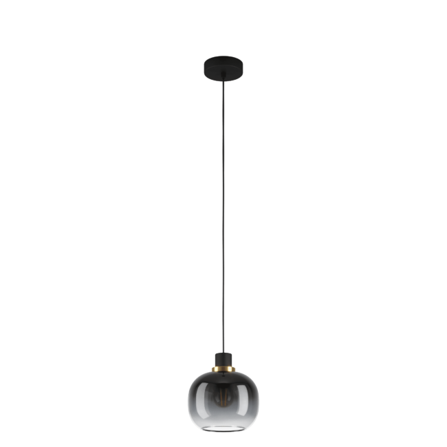 Oilella Pendel Ø19cm E27 Sort Messing