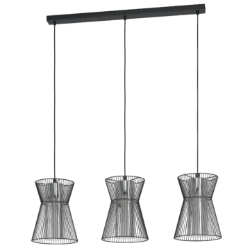 Maseta Pendel 3x40w E27 Sort