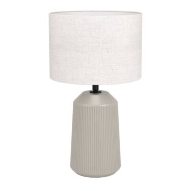 Capalbio Bordlampe E27 Sand Hvit Skjerm