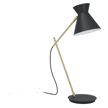 Amezaga Bordlampe Sort/Messing E27
