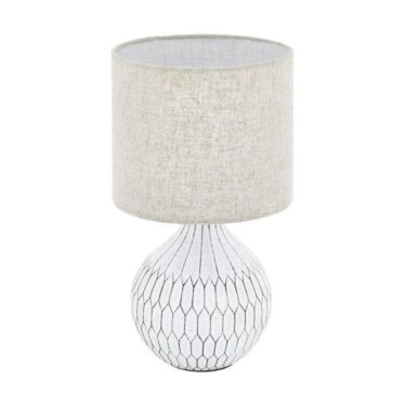 Bellariva Bordlampe E27 Hvit/Lys Brun