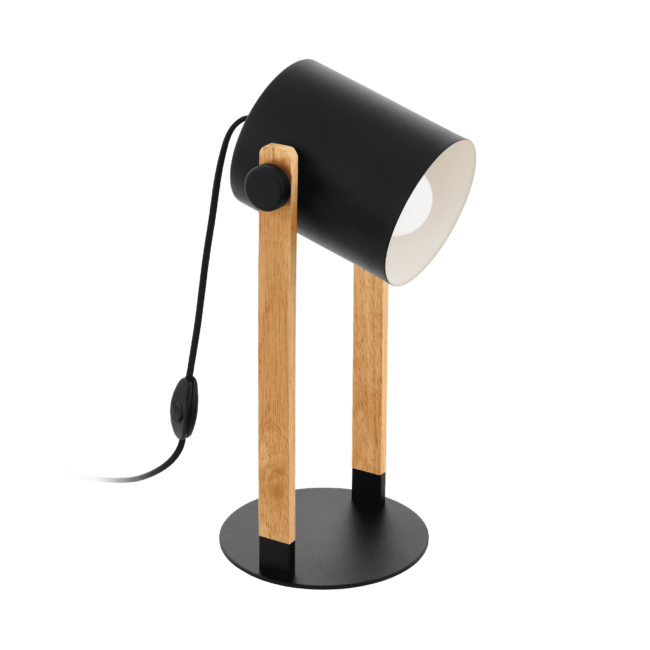MS Hornwood Bordlampe E27 Sort/Tre
