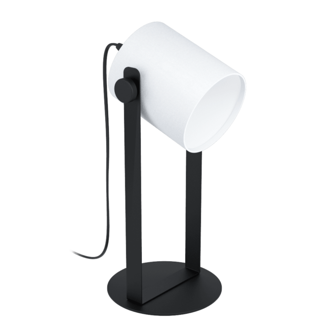 MS Hornwood Bordlampe E27 Sort/Hvit