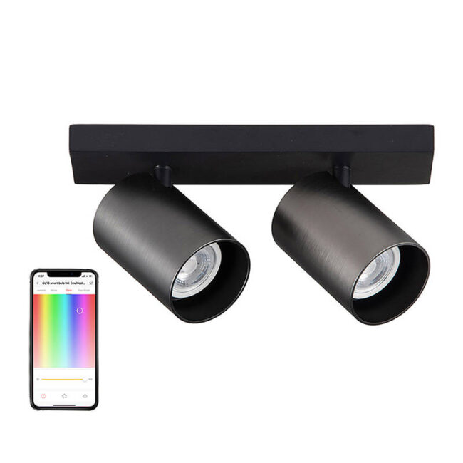 Yeelight YLDDL-0084-B Takspotlight 2 lyskilder Sort
