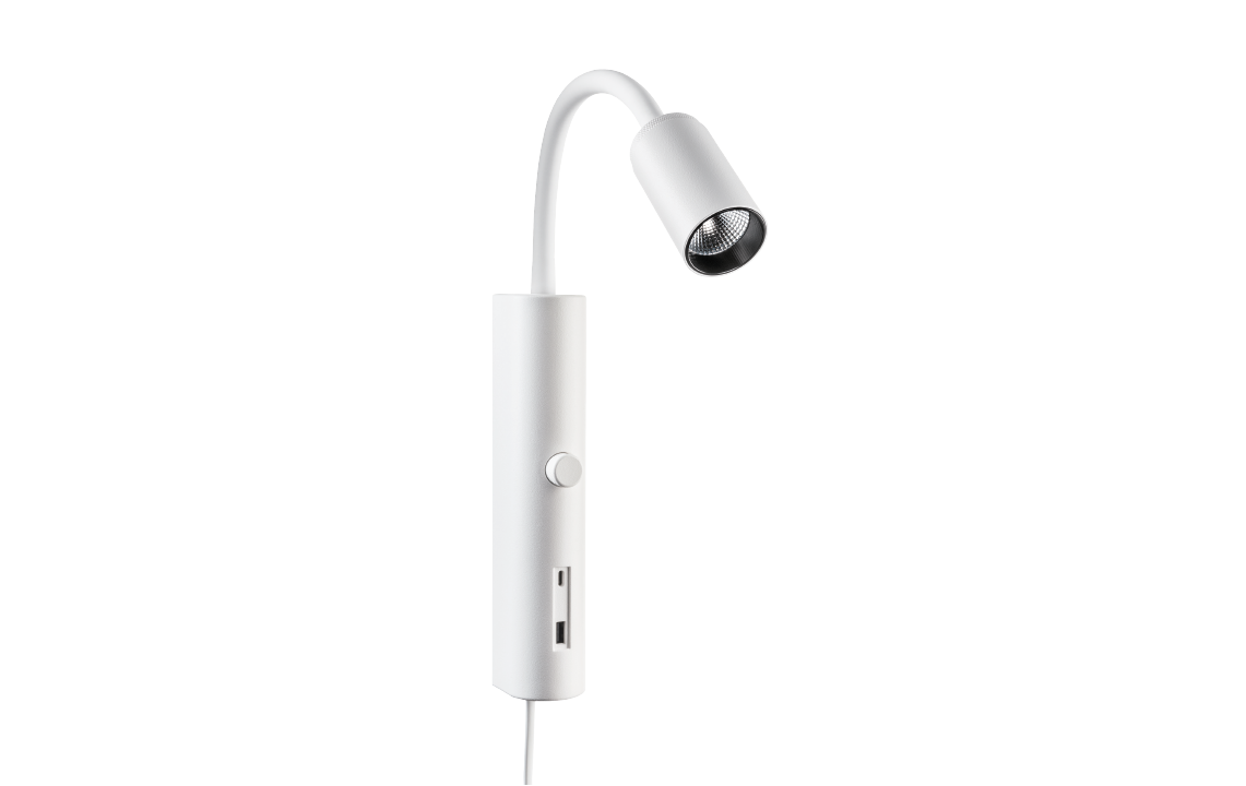 SG Tube Wall Hvit USB 2700K 8W LED